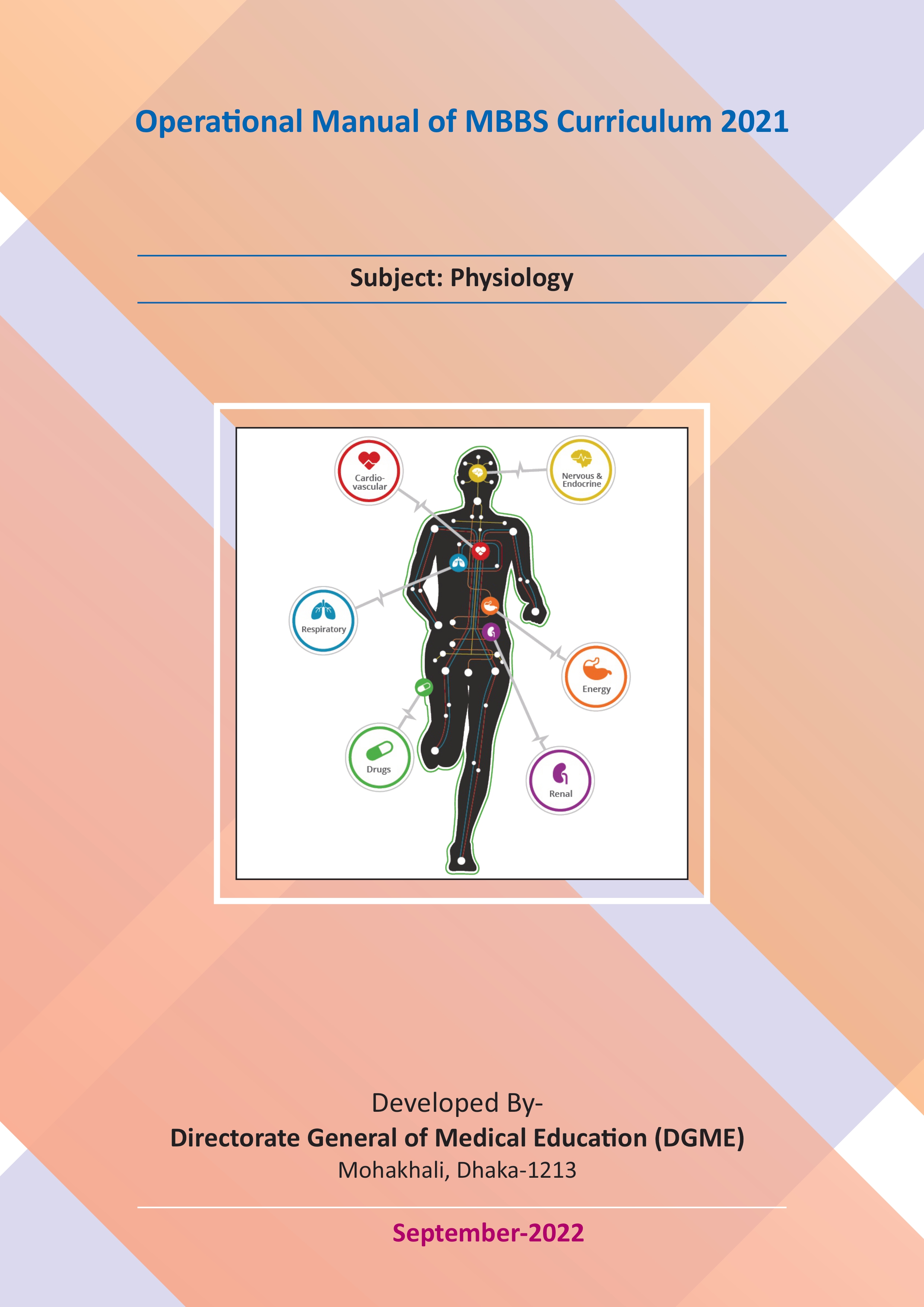 Department of Physiology manual cover